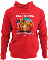 Φούτερ με κουκούλα - The Best Of California - Color Thumbnail Κόκκινο