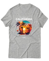 T-Shirt Unisex - The Best Of California - Color Thumbnail Γκρι Μελανζέ