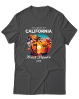 T-Shirt Unisex - The Best Of California - Color Thumbnail Ανθρακί