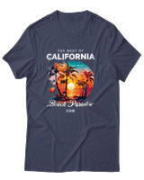 T-Shirt Unisex - The Best Of California - Color Thumbnail Μπλε Γκρι