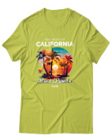 T-Shirt Unisex - The Best Of California - Color Thumbnail Λαχανί