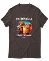 T-Shirt Unisex - The Best Of California - Color Thumbnail Καφέ