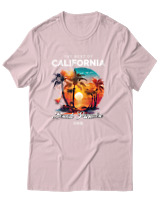 T-Shirt Unisex - The Best Of California - Color Thumbnail Απαλό Ροζ