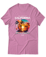 T-Shirt Unisex - The Best Of California - Color Thumbnail Ροζ