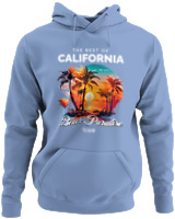 Φούτερ με κουκούλα - The Best Of California - Color Thumbnail Blue Carolina