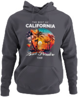 Φούτερ με κουκούλα - The Best Of California - Color Thumbnail Ανθρακί