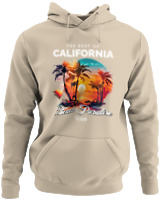 Φούτερ με κουκούλα - The Best Of California - Color Thumbnail Μπέζ