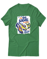T-Shirt Αντρικό - The Big Game Starts - Color Thumbnail Πράσινο