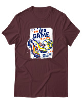 T-Shirt Αντρικό - The Big Game Starts - Color Thumbnail Μπορντό