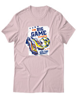T-Shirt Αντρικό - The Big Game Starts - Color Thumbnail Απαλό Ροζ