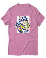 T-Shirt Αντρικό - The Big Game Starts - Color Thumbnail Ροζ