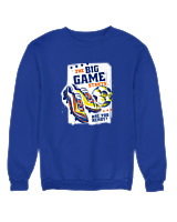 Φούτερ χωρίς κουκούλα Γυναικείο - The Big Game Starts - Color Thumbnail Μπλε Ρουά