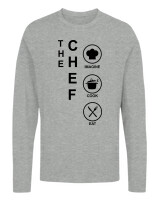 Μακρυμάνικο Μακό - The Chef - Color Thumbnail Γκρι Μελανζέ