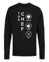 Μακρυμάνικο Μακό - The Chef - Color Thumbnail Μαύρο