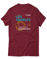 T-Shirt Αντρικό - The City Of Dreams - Color Thumbnail Σκούρο Κόκκινο