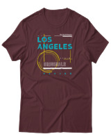 T-Shirt Αντρικό - The City Of Dreams - Color Thumbnail Μπορντό