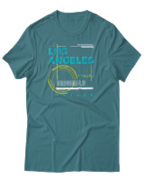 T-Shirt Αντρικό - The City Of Dreams - Color Thumbnail Μπλε Πράσινο