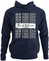 Φούτερ με κουκούλα - The City Of Dreams - Color Thumbnail Navy Blue