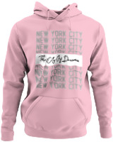 Φούτερ με κουκούλα - The City Of Dreams - Color Thumbnail Pink
