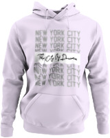 Φούτερ με κουκούλα - The City Of Dreams - Color Thumbnail Λιλά