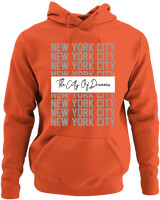 Φούτερ με κουκούλα - The City Of Dreams - Color Thumbnail Orange