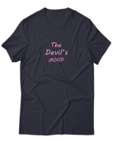 T-Shirt Unisex - The Devil's Mood - Color Thumbnail Σκούρο Μπλε