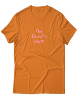 T-Shirt Unisex - The Devil's Mood - Color Thumbnail Πορτοκαλί