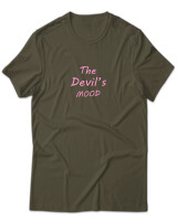 T-Shirt Unisex - The Devil's Mood - Color Thumbnail Χακί