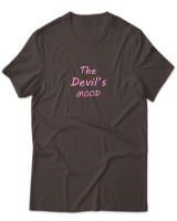 T-Shirt Unisex - The Devil's Mood - Color Thumbnail Καφέ