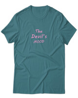 T-Shirt Unisex - The Devil's Mood - Color Thumbnail Μπλε Πράσινο