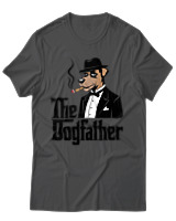 T-Shirt Unisex - The Dogfather - Color Thumbnail Ανθρακί