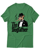 T-Shirt Unisex - The Dogfather - Color Thumbnail Πράσινο