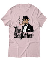 T-Shirt Unisex - The Dogfather - Color Thumbnail Απαλό Ροζ