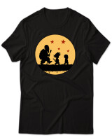 T-Shirt Unisex - The Dragon Ball Way - Color Thumbnail Μαύρο