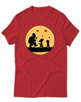 T-Shirt Unisex - The Dragon Ball Way - Color Thumbnail Κόκκινο
