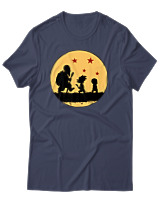 T-Shirt Unisex - The Dragon Ball Way - Color Thumbnail Μπλε Γκρι
