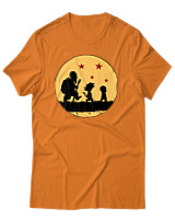 T-Shirt Unisex - The Dragon Ball Way - Color Thumbnail Πορτοκαλί
