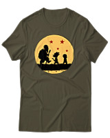 T-Shirt Unisex - The Dragon Ball Way - Color Thumbnail Χακί