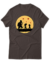 T-Shirt Unisex - The Dragon Ball Way - Color Thumbnail Καφέ