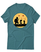 T-Shirt Unisex - The Dragon Ball Way - Color Thumbnail Μπλε Πράσινο
