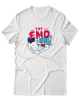 T-Shirt Αντρικό - The End - Color Thumbnail Άσπρο