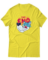 T-Shirt Αντρικό - The End - Color Thumbnail Κίτρινο
