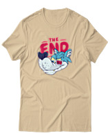 T-Shirt Αντρικό - The End - Color Thumbnail Μπεζ
