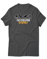 T-Shirt Αντρικό - The Evolution Of Money - Color Thumbnail Ανθρακί