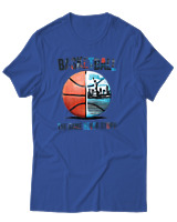 T-Shirt Αντρικό - The Game Never Stops - Color Thumbnail Μπλε Ρουά