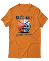 T-Shirt Αντρικό - The Game Never Stops - Color Thumbnail Πορτοκαλί