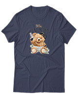 T-Shirt Αντρικό - The Gangster - Color Thumbnail Μπλε Γκρι