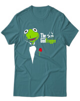 T-Shirt Unisex - The Godfrogger - Color Thumbnail Μπλε Πράσινο