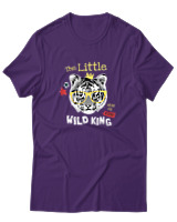 T-Shirt Αντρικό - The Little Roar - Color Thumbnail Σκούρο Μωβ