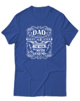 T-Shirt Αντρικό - The Myth The Legend - Color Thumbnail Μπλε Ρουά